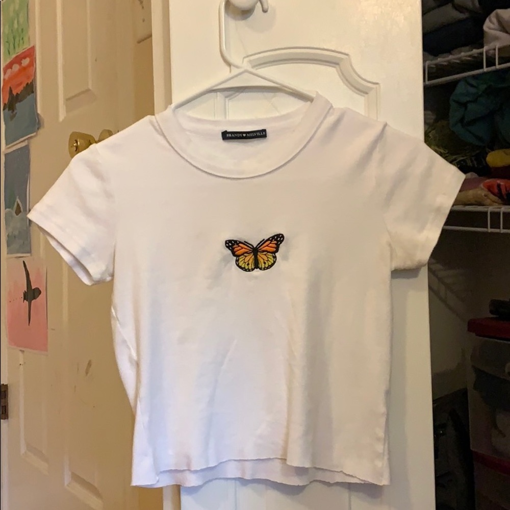 Pacsun Brandy Melville cropped ribbed top